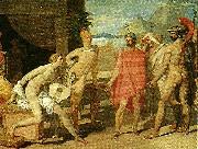 Jean Auguste Dominique Ingres akilles mottager i sitt talt agamenons sandebud oil painting reproduction